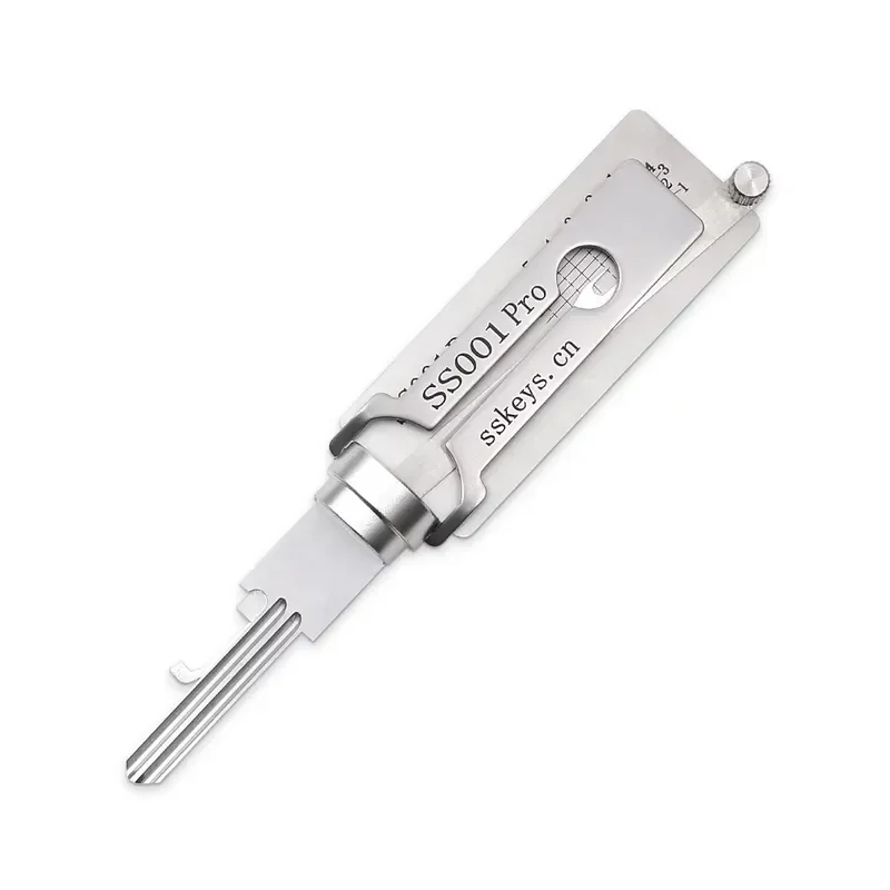 

Locksmith Supplies SS001 PRO 5 Pins 2in1 Flat Milling Single Double Slot Lock Pick Decode Residential Tool