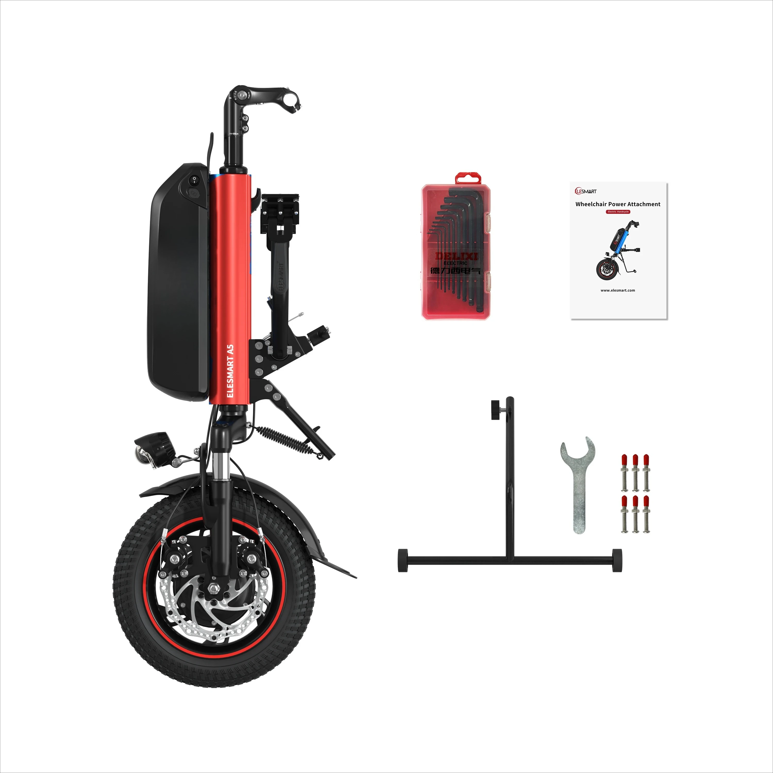 Popular 12 Inch Attachable Electric  Handbike 500W Electric Handcycle Tractor for the Elderly