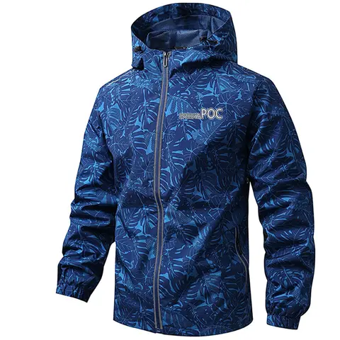 SPEEDYAPOC 사이클링 남성용 MTB 재킷, 산악자전거 겉옷, 오토바이 자전거 상의, 블루 바람막이