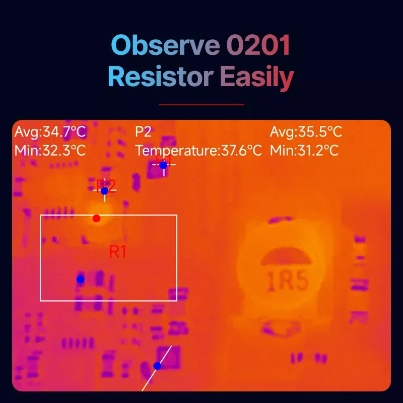 InfiRay Xinfrared P2 Pro Thermal Imager for Phone PCB Circuit Failure Test Tool Floor Heating Pipe Temperature Thermal Camera