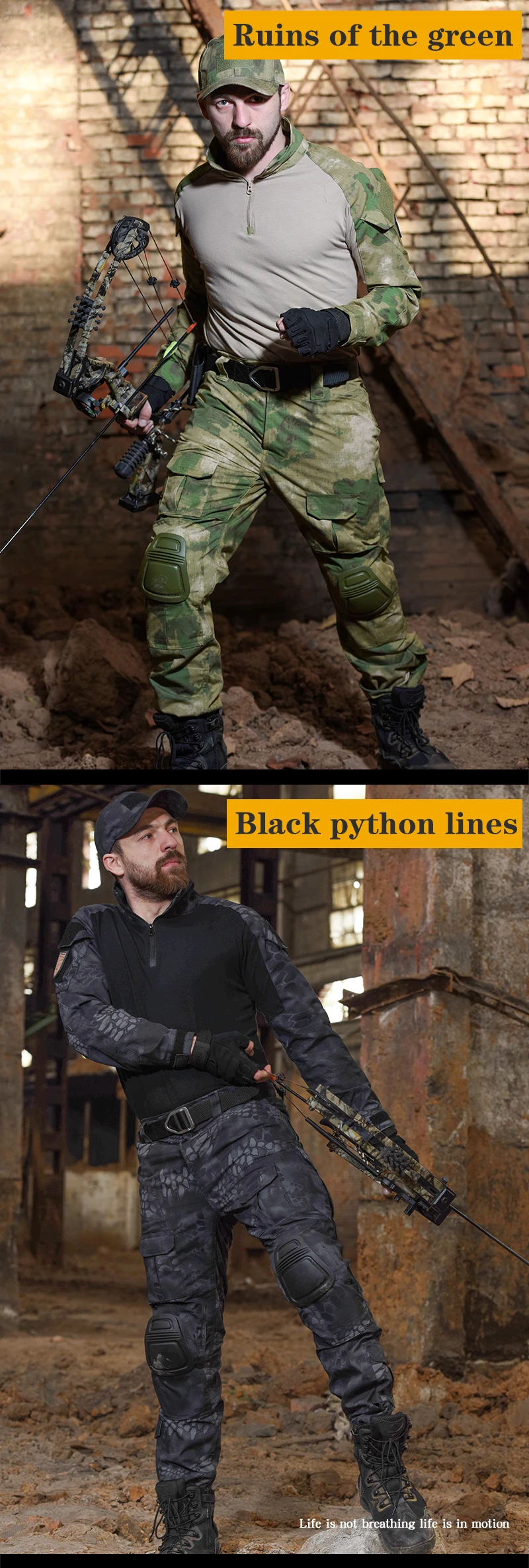 Taktische Uniform Militär Outdoor Camouflage Anzug Kampf Shirts Hosen Männer Angeln Training Airsoft Paintball Jagd Kleidung Sets – Detail 18