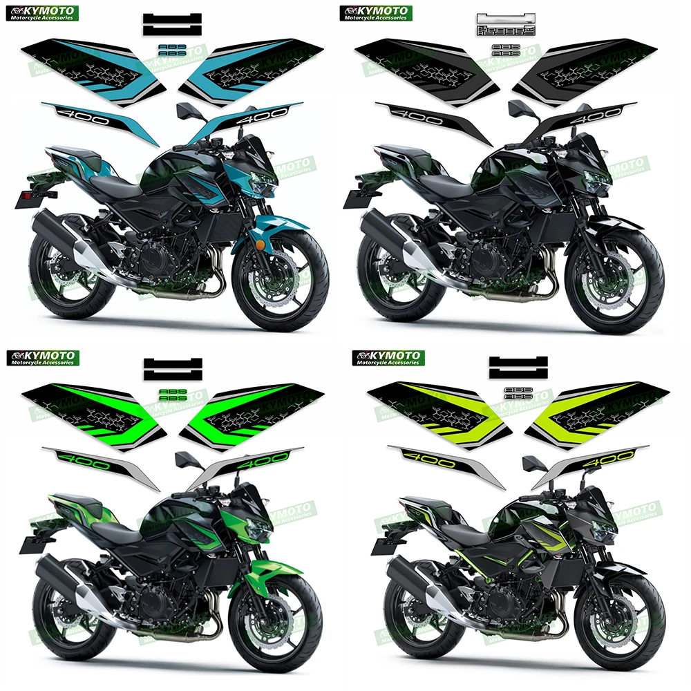 

for Kawasaki Z400 Z 400 Motorcycle Accessories Helmet Windshield Fairing Decal Waterproof Reflective Full Car Sticker Kit