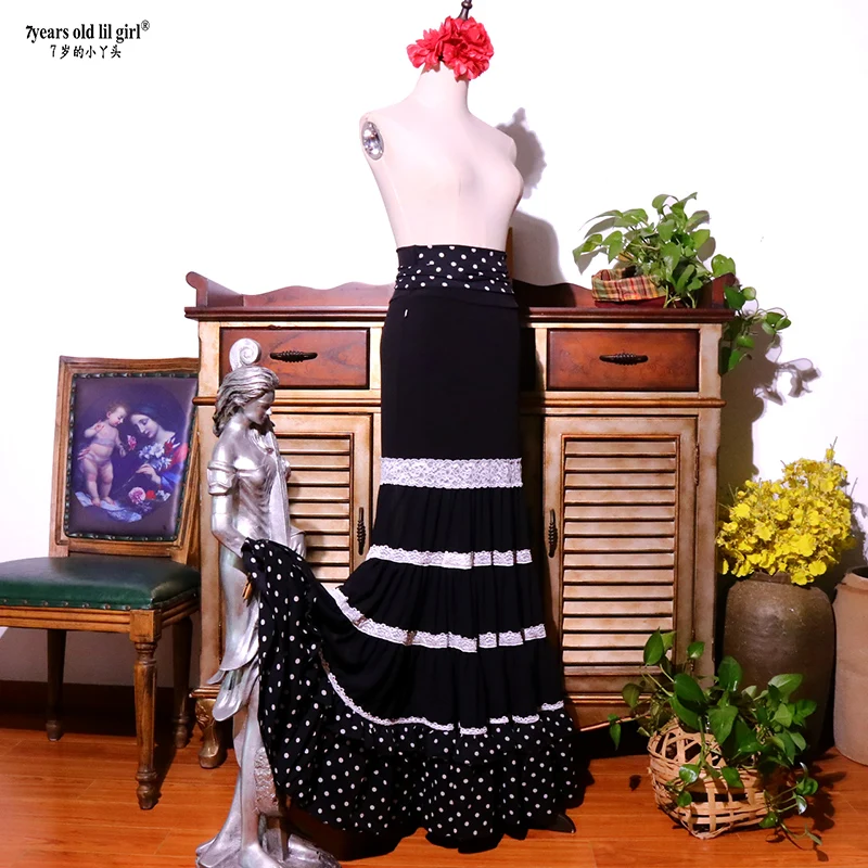 Spanish Flamenco Costume Performor Dress Women Girl Gyspy Ballroom  1estival Performance Dance Wear multiple colors ESS32