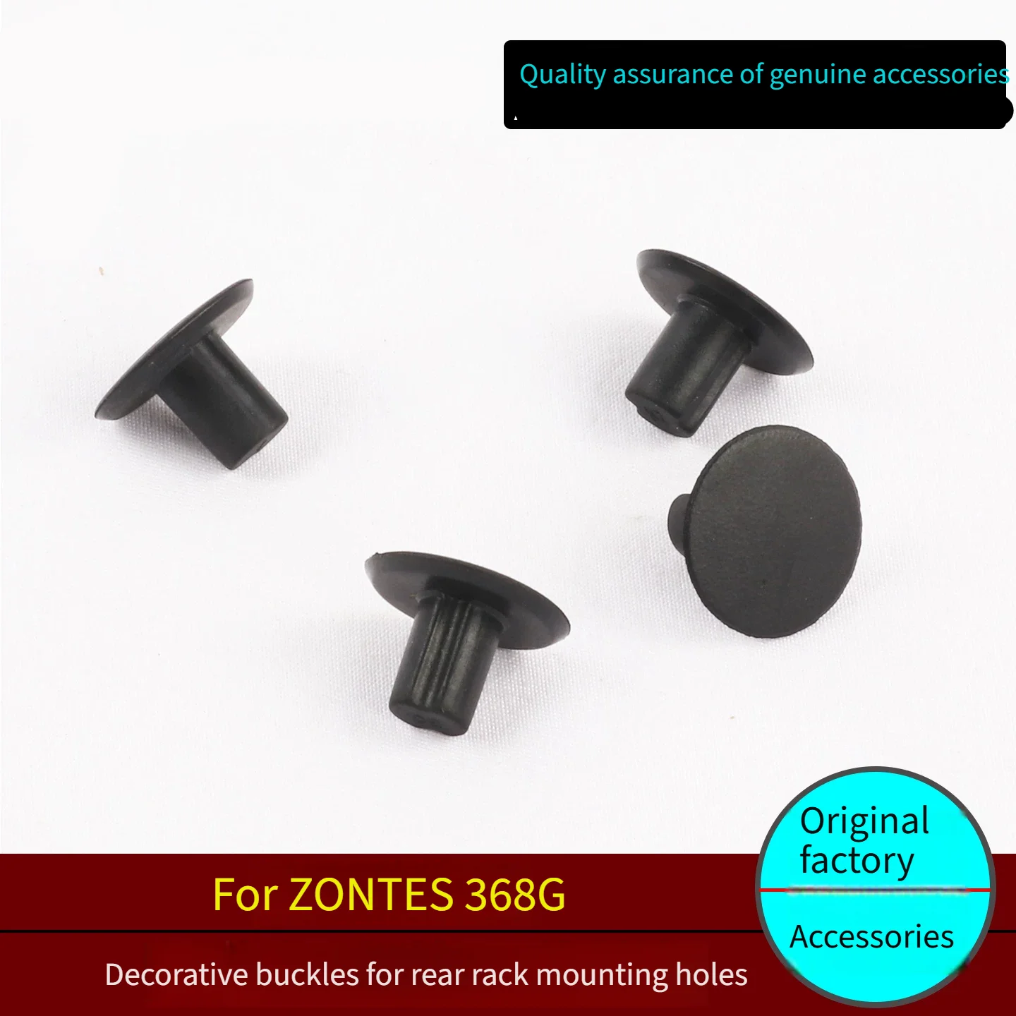 Motorcycle Rear Rack Rubber Plugs For ZONTES 368G Scooter, Top Case Mount Hole Decorative Caps, Rear Grab Screw Hole Cover Rubbe