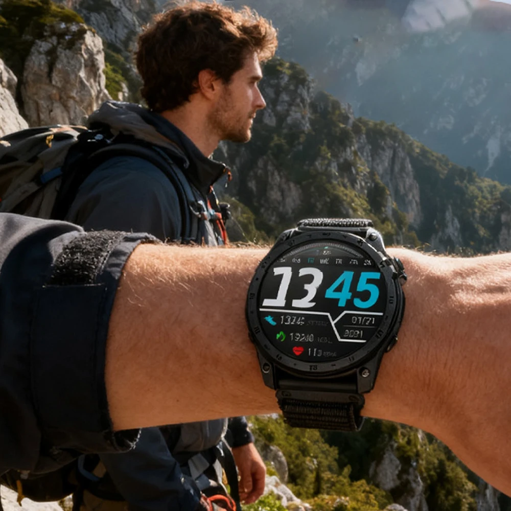 Quick Fit 26mm 22mm 20mm Braided Nylon Strap for Garmin Tactix 8/Fenix 8 E 7X 7 Pro Epix Pro/Instinct 3 for Garmin 970 965 Band view 6