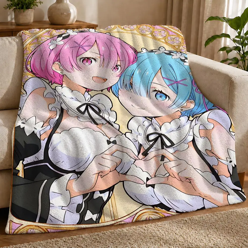 ReZero Anime Air Conditioning Essential Road Trip Essential Printed Unisex Dorm Room Essential Minimalist Throw