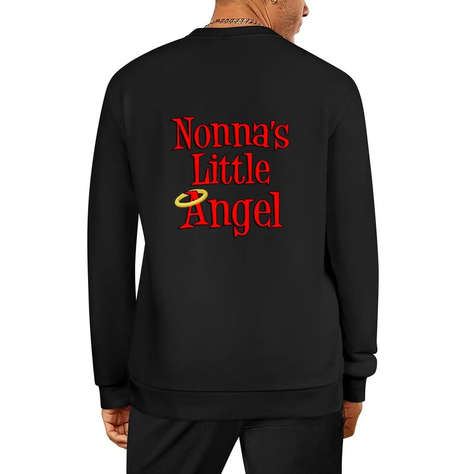 

Nonna's Little Angel Halo Design Italian Child Pullover men clothes winter clothes men's clothing sweatshirts