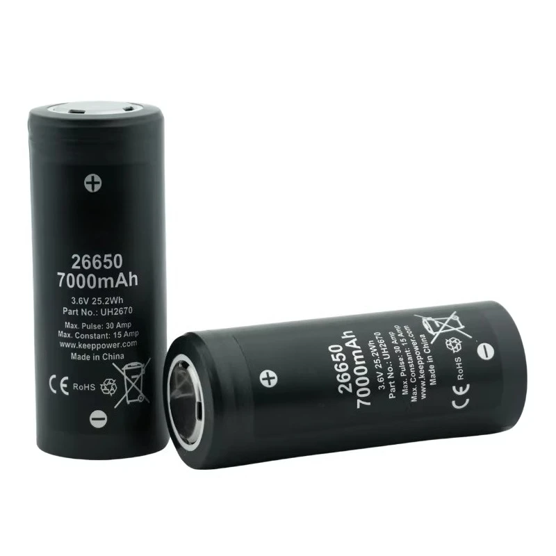 For Keeppower IMR26650 7000mAh power battery, wire burning table, diving rod lithium battery