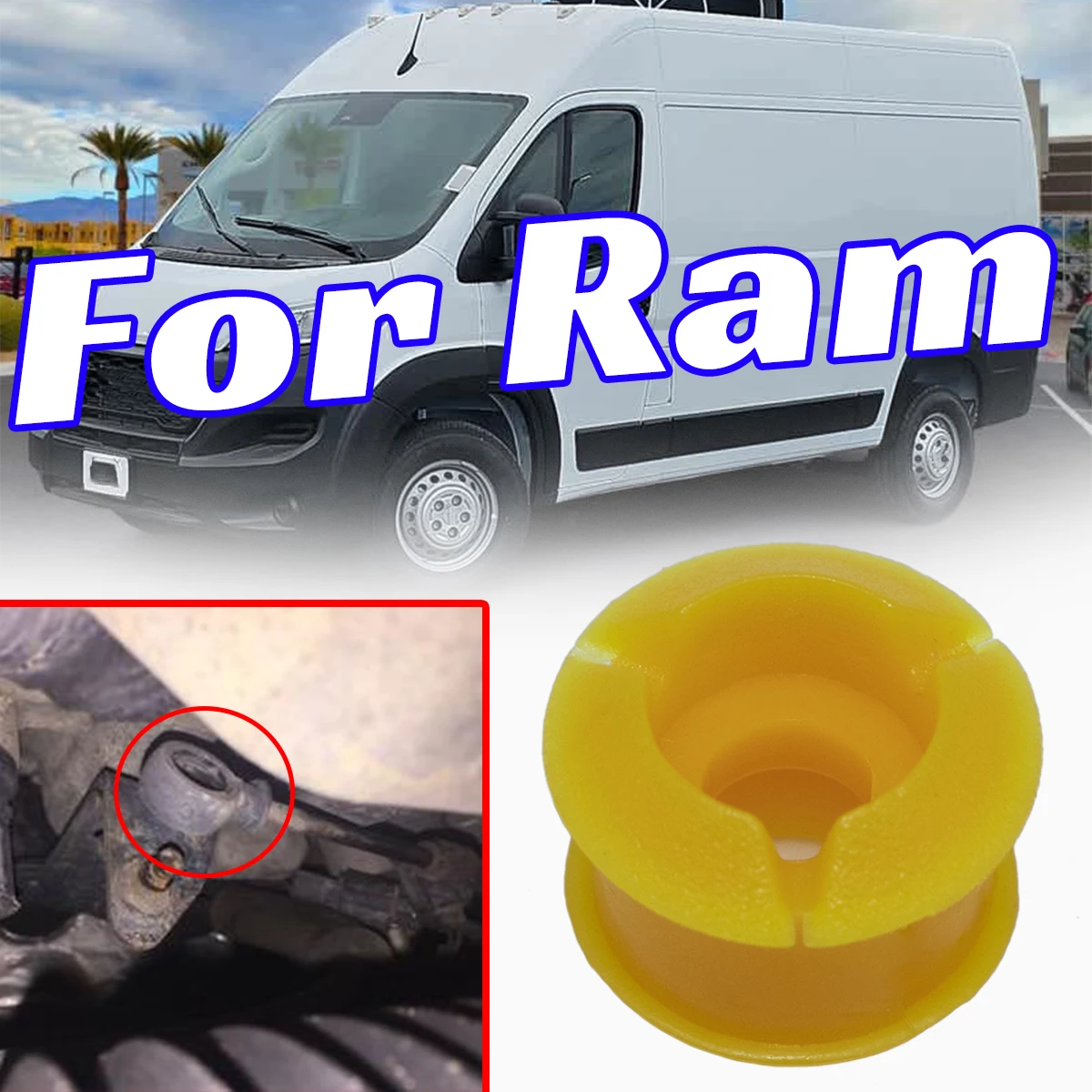 For Ram ProMaster City 1500 2500 3500 Shift Cable Bushing Shifting Fix Gear Selector Change Lever Linkage End Pivot Grommet Car