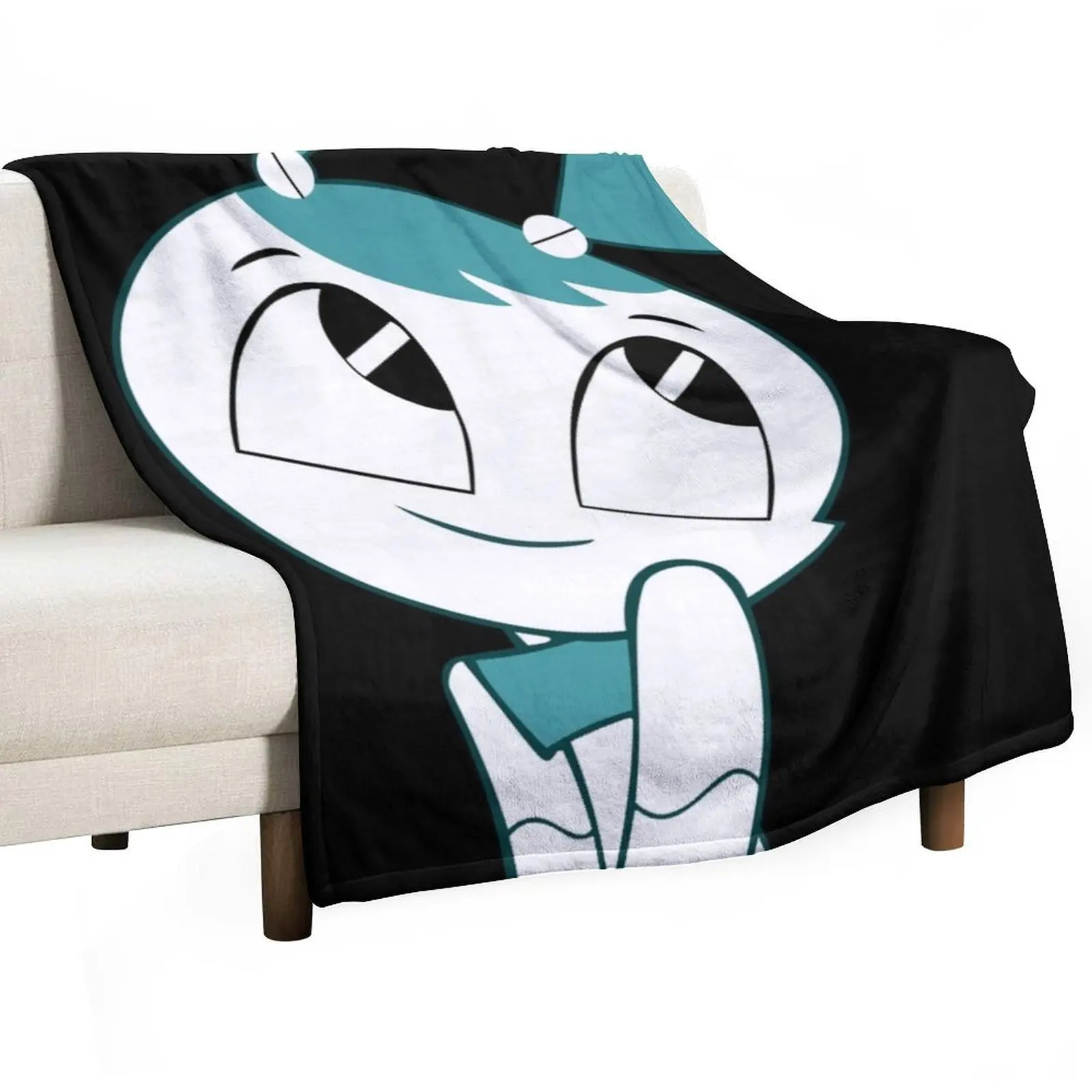 Jenny the Teenage Robot (XJ9) HD Throw Blanket Flannel Fabric Sleeping Bag Thin Blankets