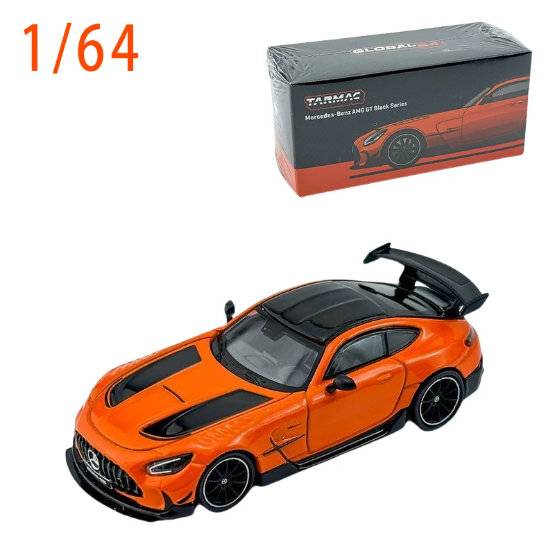 Diecast 1/64 Size Mercedes-benz Amg Car Model Amg Gt Black Series Alloy Car Model Toys for Boys Collection