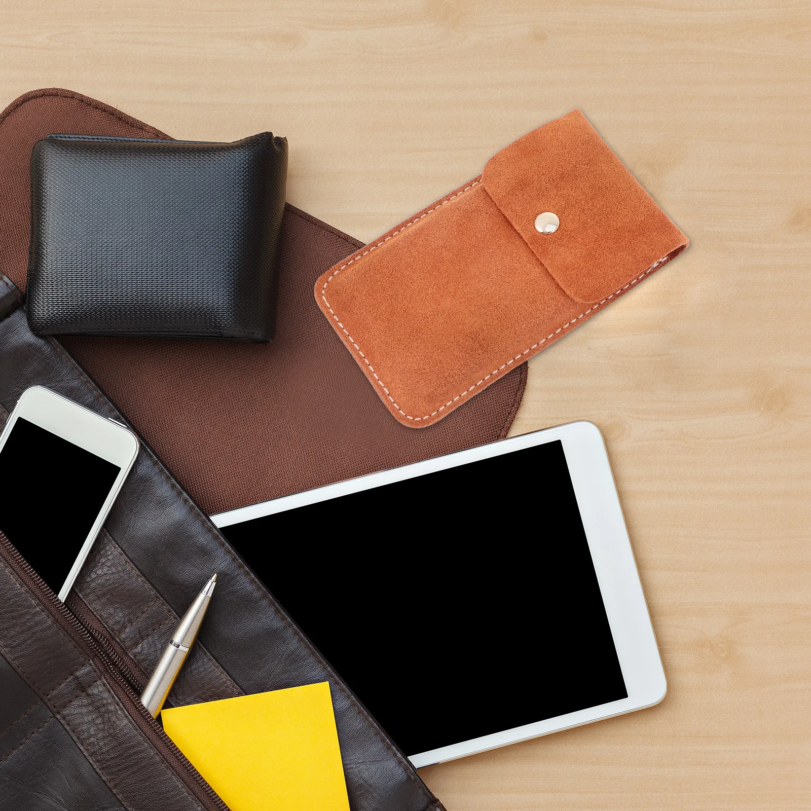 

Elegant Cowhide Watch Storage Organizer Durable Portable for Travel Home Use Retro Box Watch Case