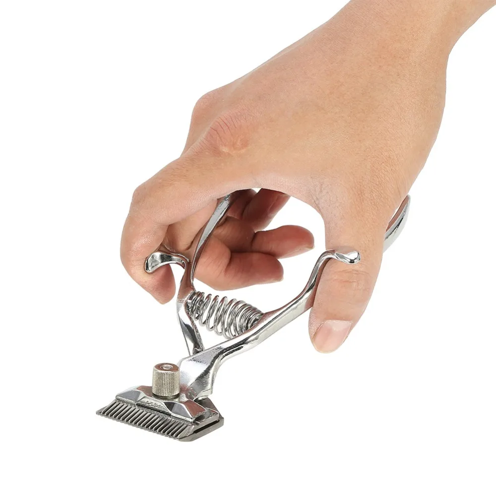 

For Travel Durable Manual Hair Clipper Low Noise Hand Push Barber Clipper Safe Easy to Clean Hand Clipper Home Haircuts