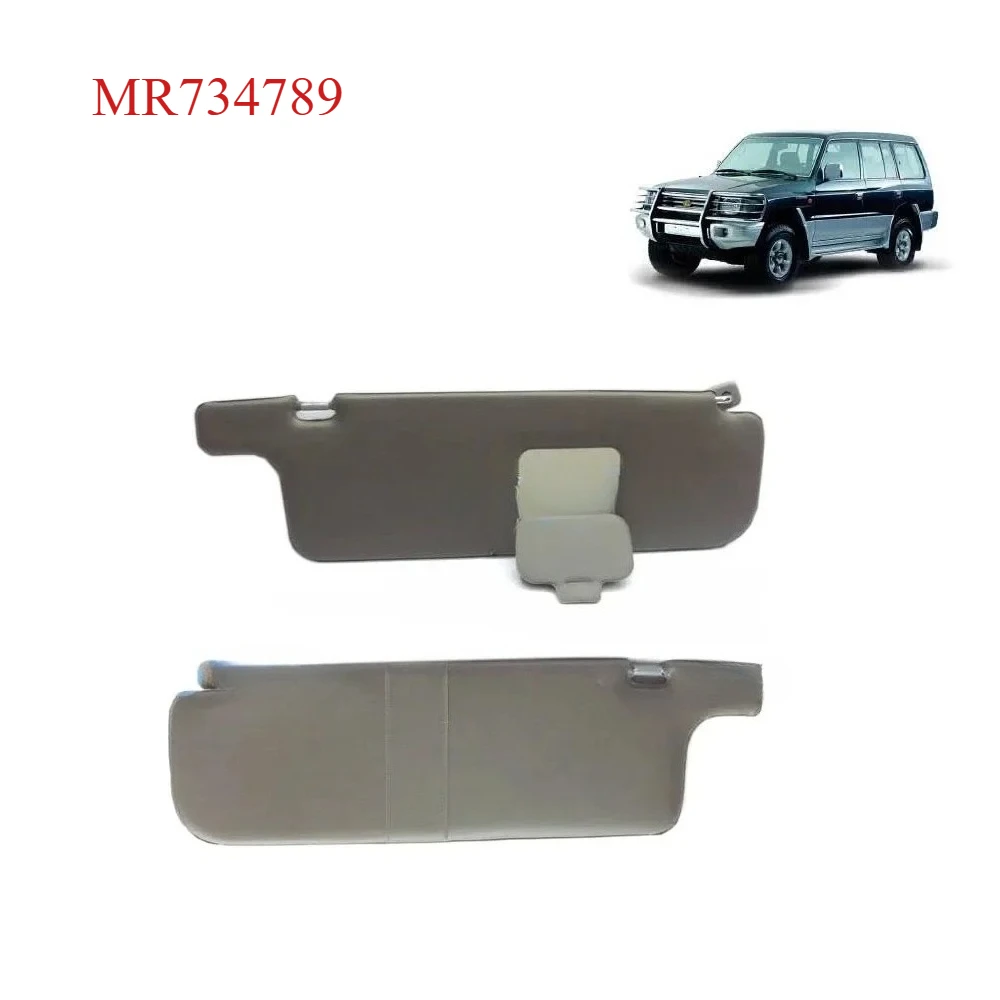 1PCS LHD Grey Front Sun Visor MR734789 for Pajero V20 for Montero V30 for Shogun V40 MK2 1989 to 2000
