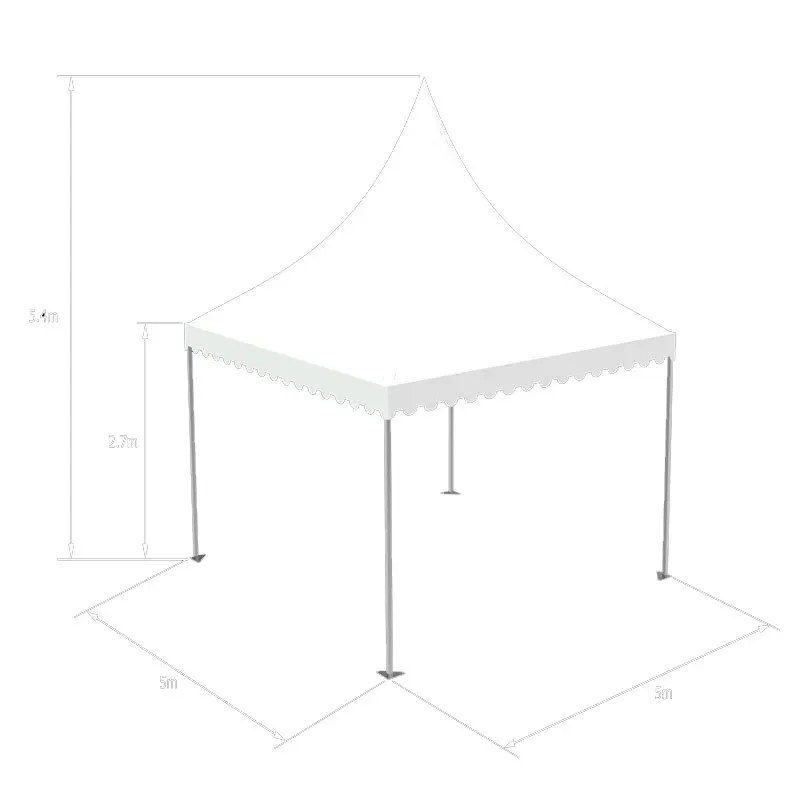 

Custom 8mx8m 10m X 10m Event Marquee Pagoda Tent