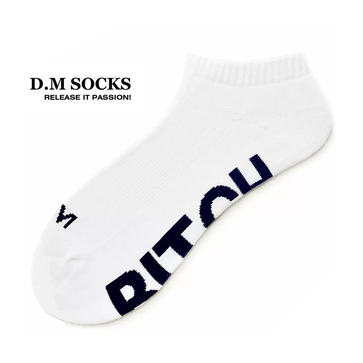 

1Pair Fashion Black White Unique Design Letter Socks Men Funny Socks Comfortable