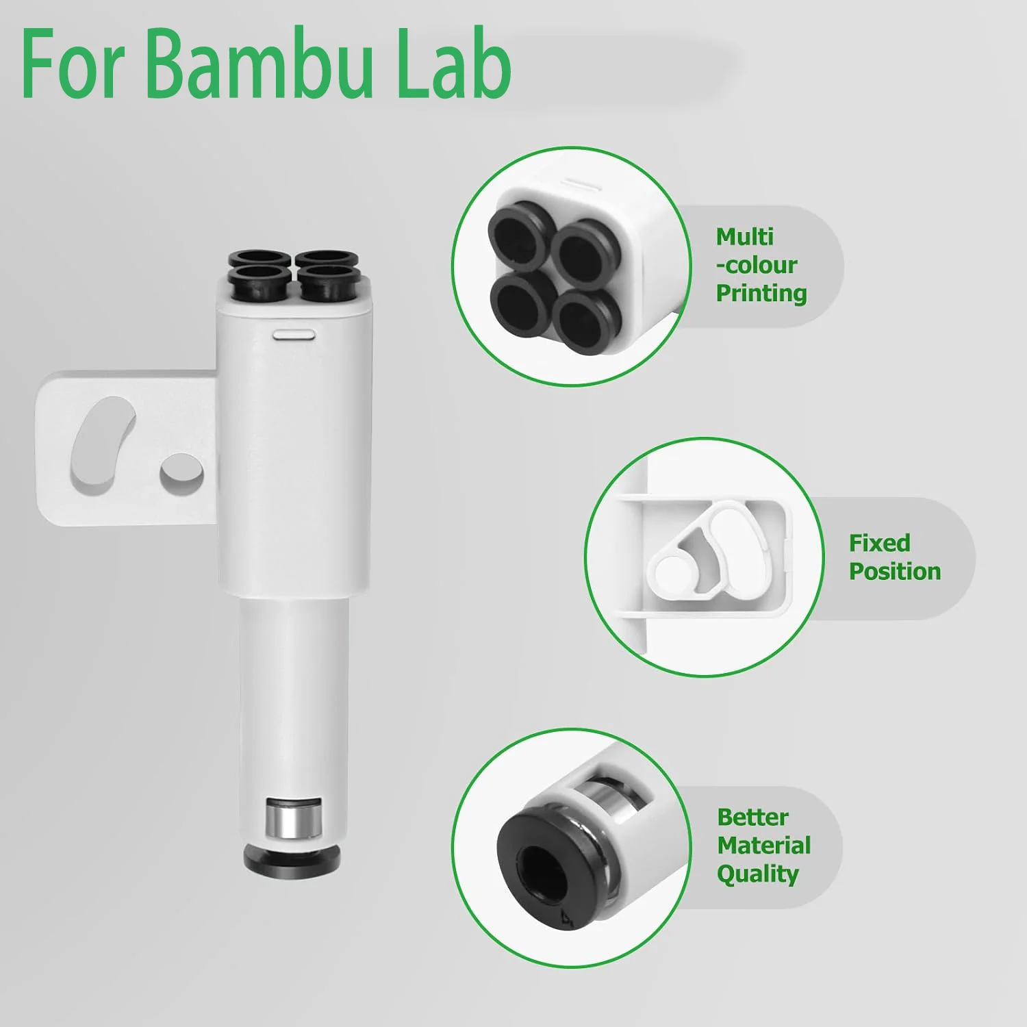 3D Printer Part 4-in-1 PTFE Adapter, Material Pipe Expansion Port, AMS Connect 4 Feeding Modules for Bambu X1/P1 X1C P1S P1P