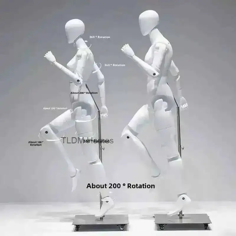 Luxury Mannequin Window Props Body Changeable Shopping Mall Posture Mannequins Full for Clothing Store Model Display Shelf Dummy