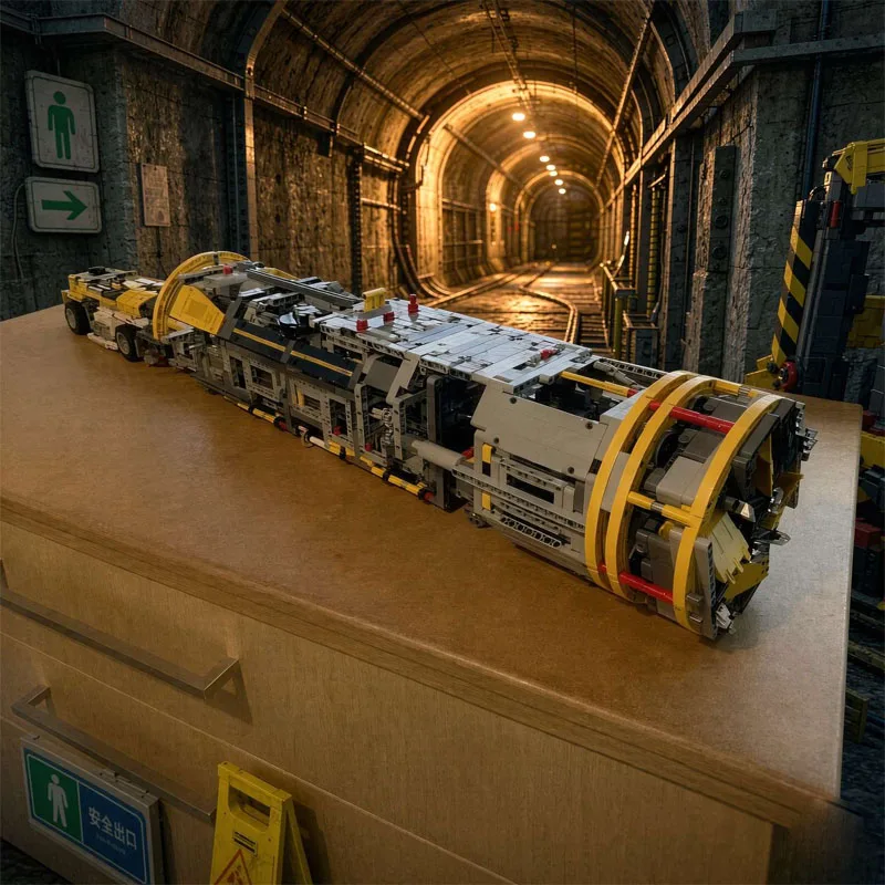 New MOC-123850 Underground Tunnel Machine Excavator Building Block Model 42055, includes 3,331pcs, Christmas gift, birthday toy