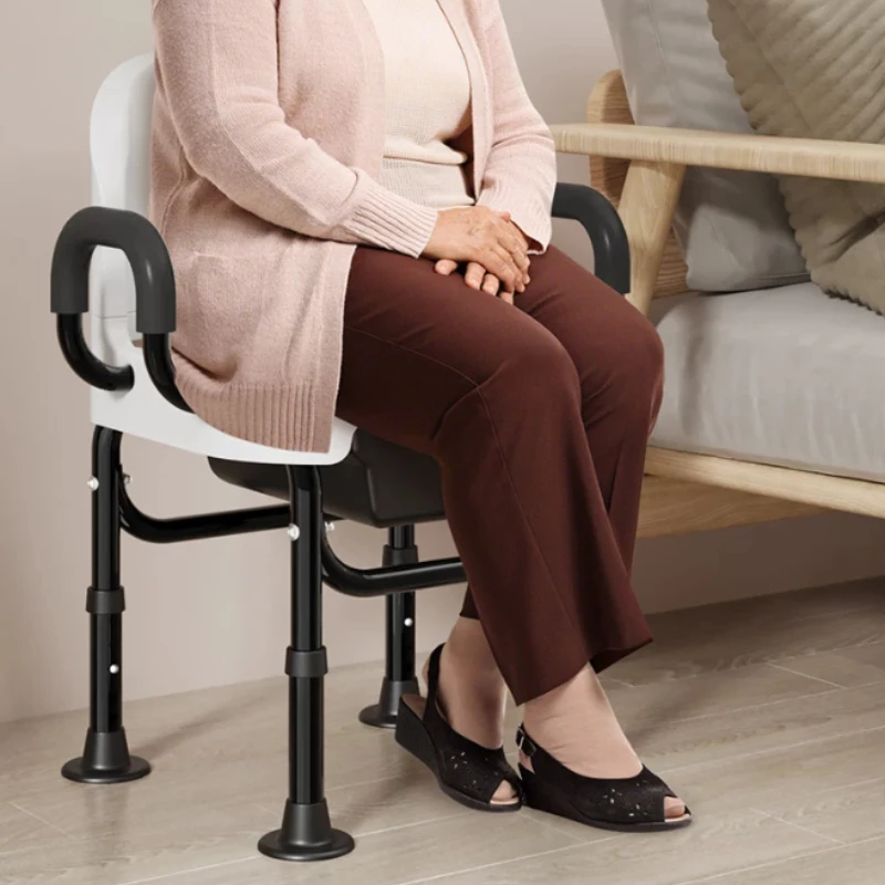 Elderly Hemiplegia Bedside Commode Potty Chairs Portable Seats Toilets Stool Height Adjustment Bathroom Chairs with Poop Bucket