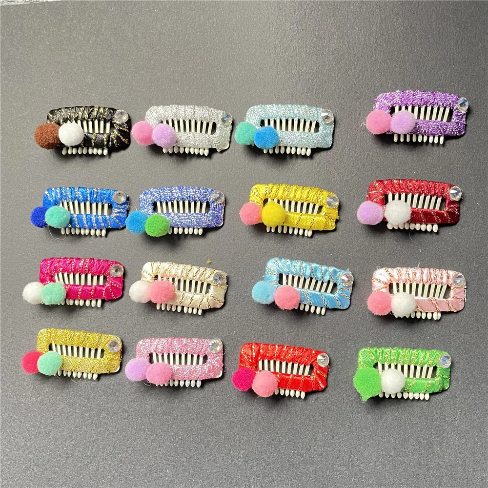 DIY Pet Dog Grooming Wedding Funny Accessories Dog Comb Hairpin BB Hair Clips Teeth Pure Hand Around Baby Safety