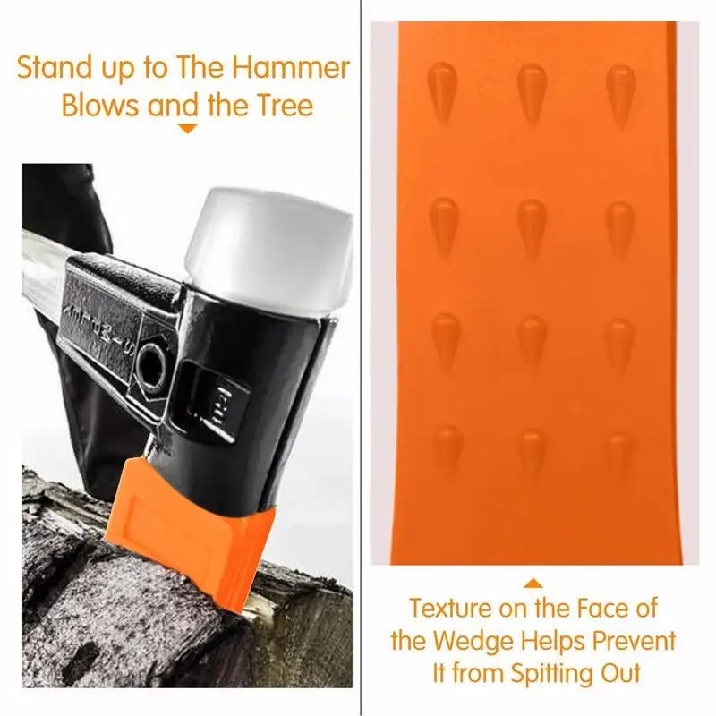 Spiked Tree Felling Wedge การรักษาความปลอดภัยแบบพกพาเครื่องมือบันทึกอุปกรณ์ท่องเที่ยวการบันทึกแบบใช้ซ้ําได้ Wedge Safety Chainsaw อุปกรณ์เสริม