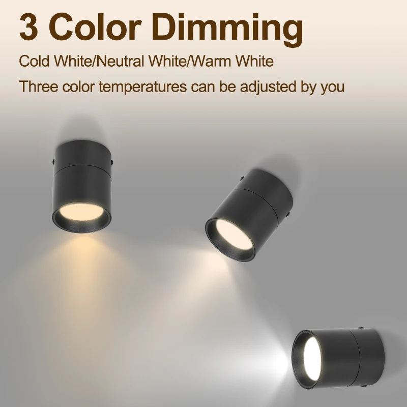 

Светораспределительная лампа светодиодная трехцветная всасывающая лампа 220В внутренняя бытовая лампа 7w ~ 15w Кухня гостиная декоративная всасывающая лампа