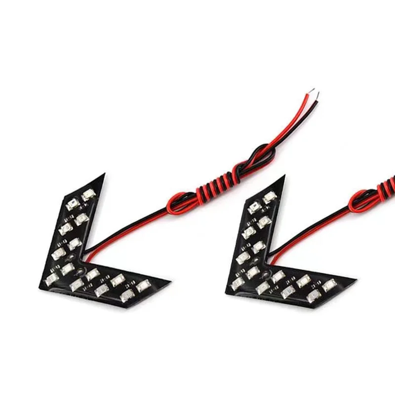 2pcs /set 14SMD LED Arrow Panel For Car Rearview Mirror Indicator Turn Signal Light Car LED Rearview Mirror Mirror Light