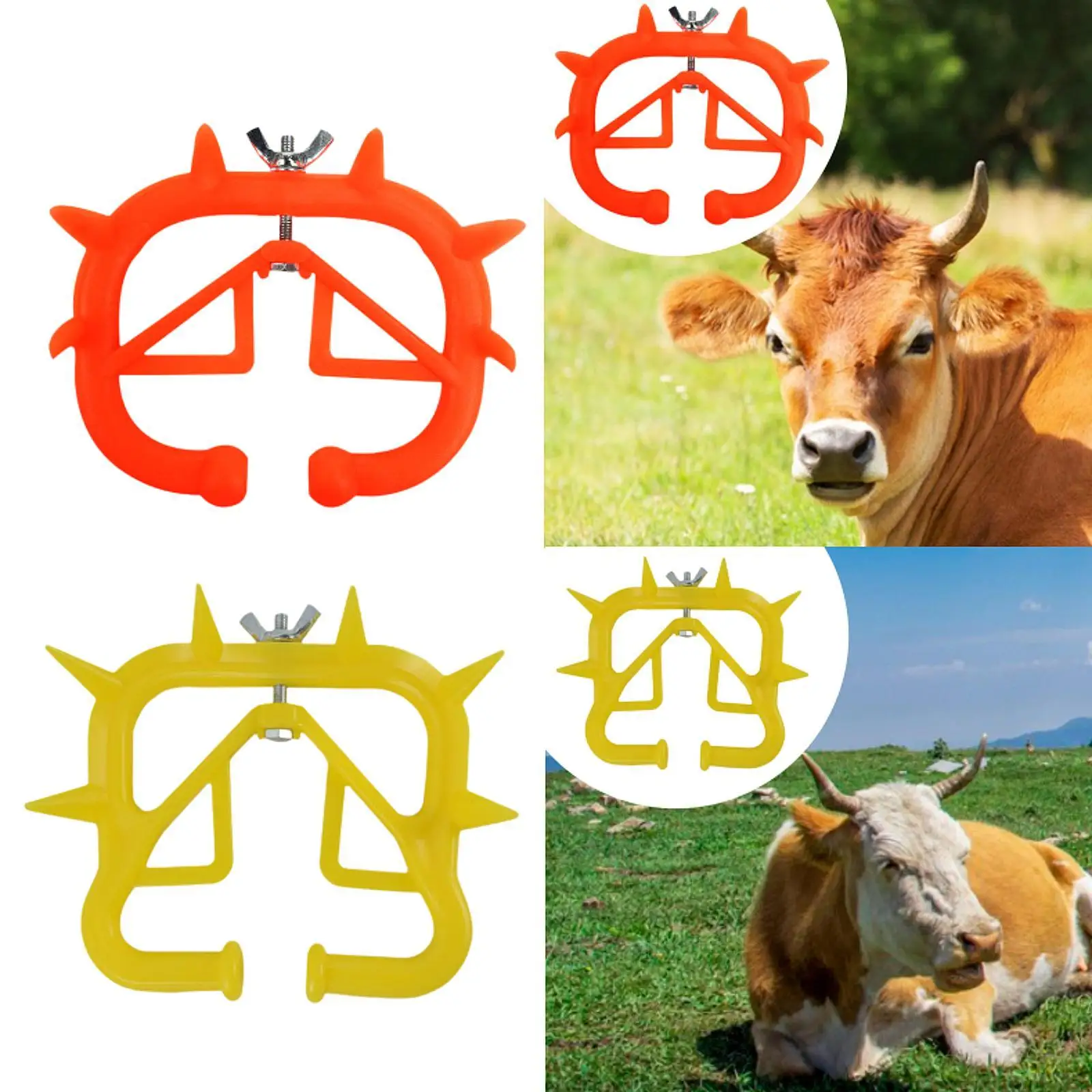 Calf Nose Ring Nose Thorn Portable Farm Tool Anti Sucking, Professional, Supplies Weaner Weaning Tool, Weaning Spiked Ring