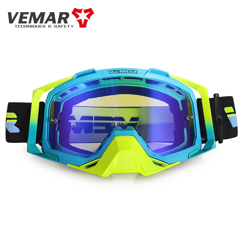 VEMAR Glasses Women Man's Eyeglasses Motorcycle Goggles Motocross Racing Cycling Eyewear Dirt Bike Snowboard Eye Mask Cover Mtb