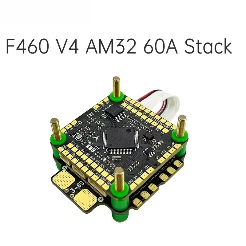 BoMassF460 V4 Stack F405 V4 FC Aocoda-RC 60A AM32 4in1 ESC 3-6S Lipo 5V/10V BEC For 5-7in FPV Racing Drone Build