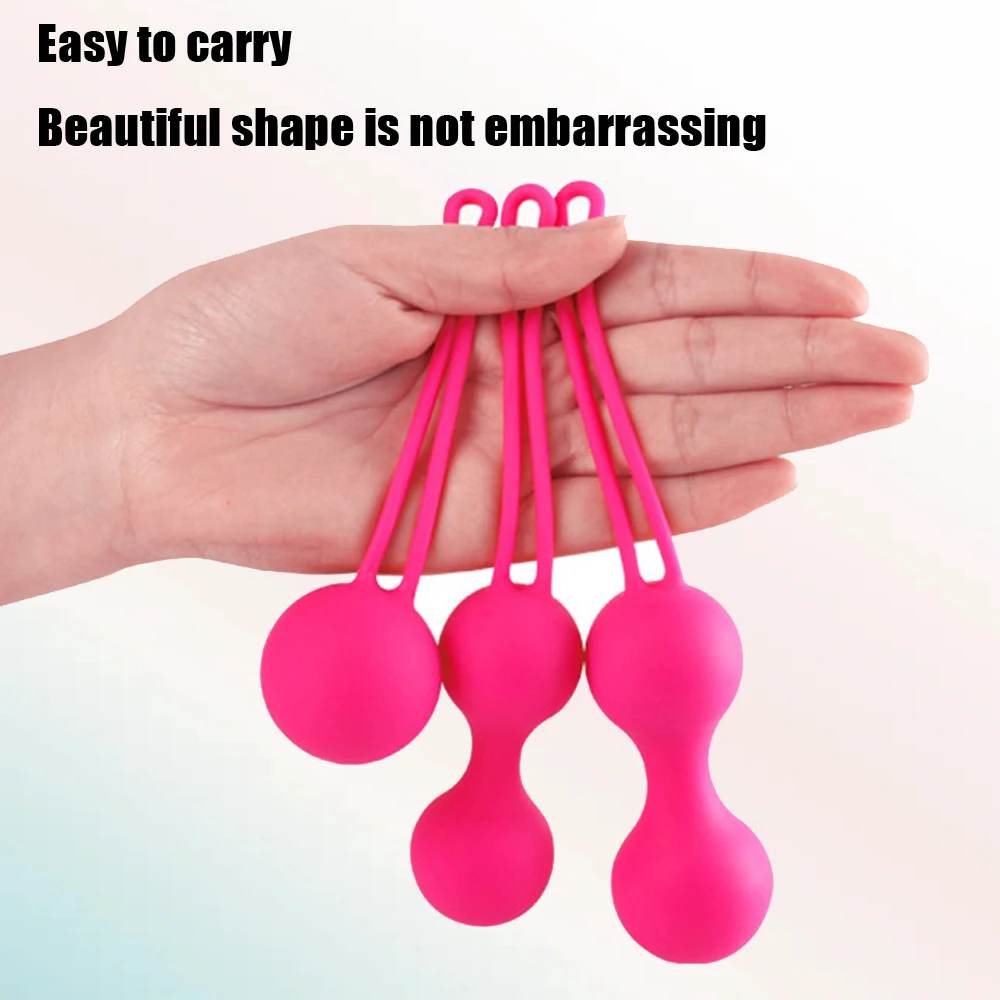 Silicone Vaginal Balls Sex Toys For Women Vagina Tighten Exercise Chinese Kegel Balls Vibrator Pelvic Ben wa Balls Anal balls view 3