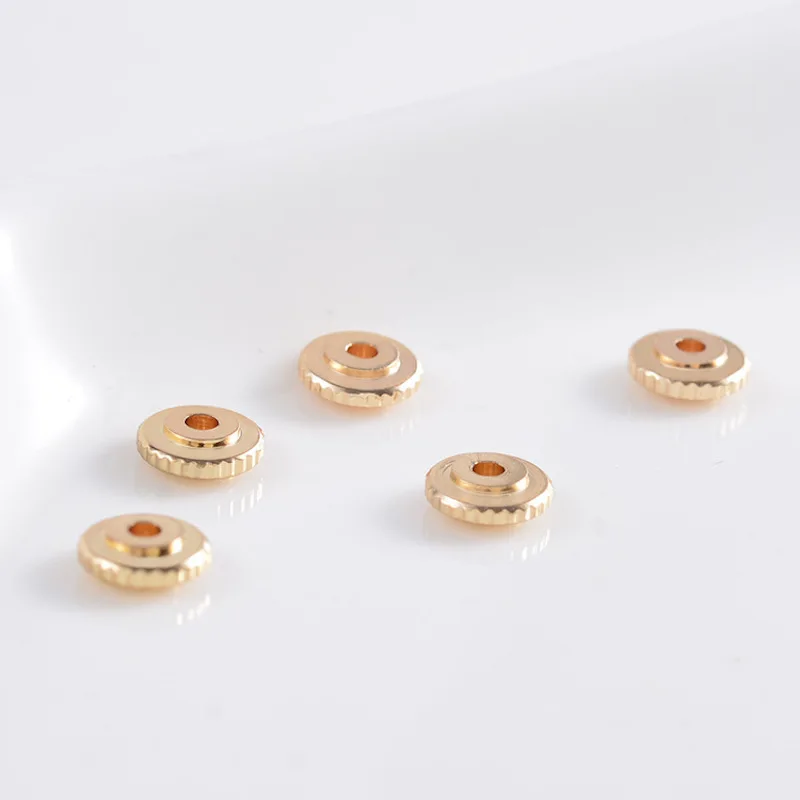 50pcs DIY accessories roulette saucer-shaped plain spacers The giant copper