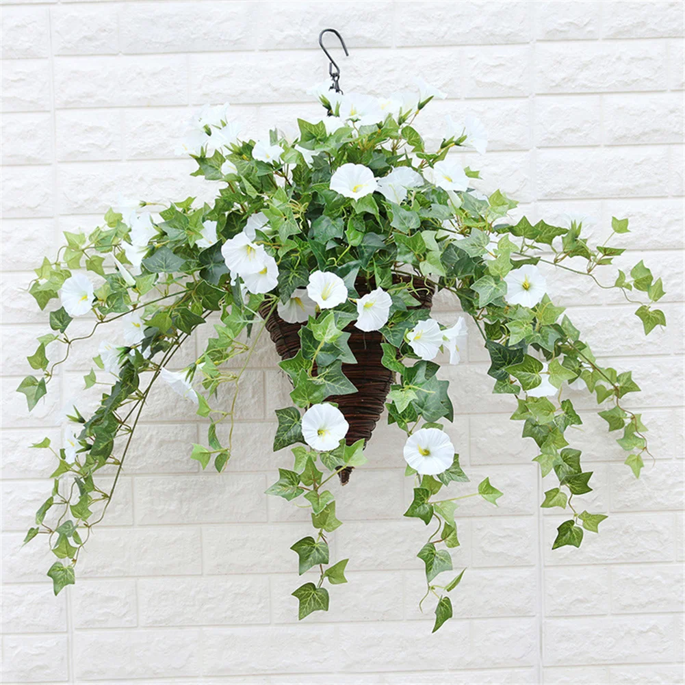 1pcs 6.5*6.5cm Morning Glory Vine 5.3*5.3cm 65.5cm Elegance Film Rose Red Silk Cloth Vibrantly Color High Quality