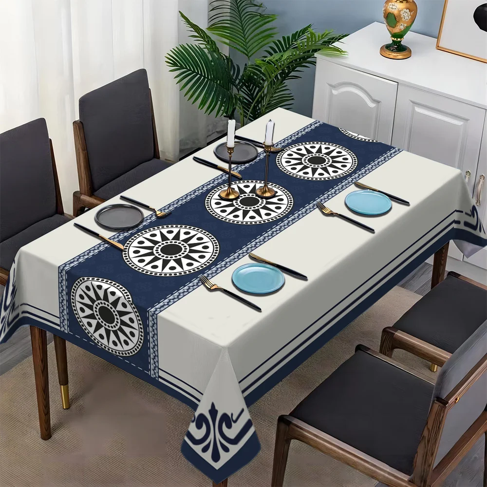 Advanced minimalist Bohemian style mandala pattern patchwork