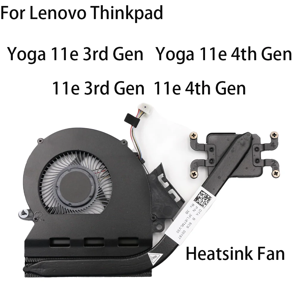 

Cooling Fan For Lenovo Yoga 11e 3rd Gen Yoga 11e 4th Gen / 11e 3rd Gen 11e 4th Gen Cooling Heatsink Fan FRU 01AV757 01AV756