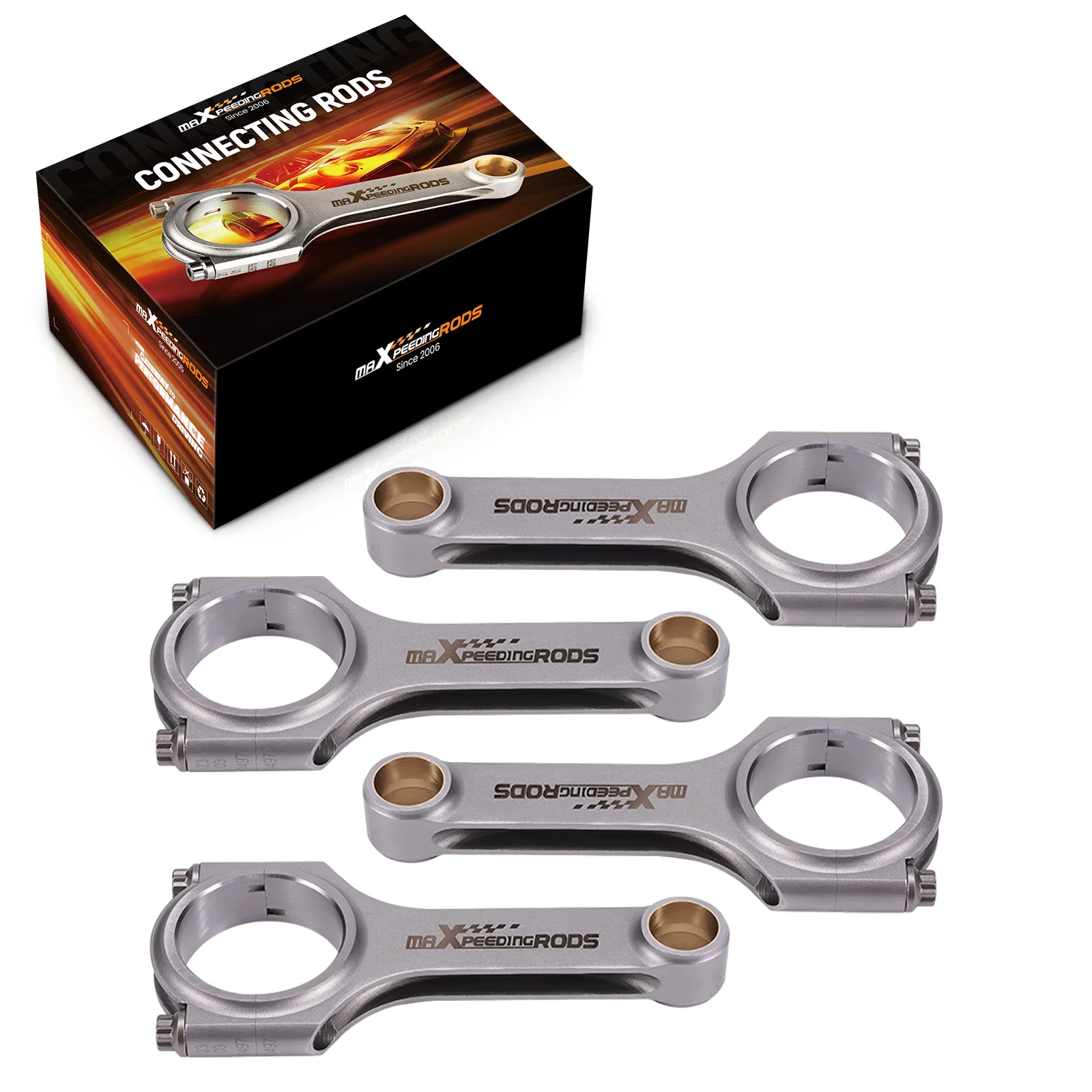 Bielas de conexión tipo H para motor Peugeot Citroën TU5J4 TU5JP4 1.6L 5.256" ARP
