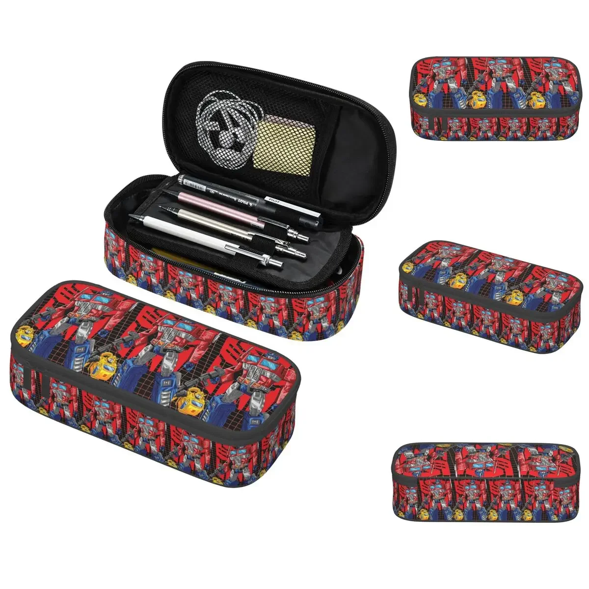 Transformers Autobots Pencil Case for Boy Girl Gifts Pen Box Pencil Bag Stationery Supplies Pen Holder Bag
