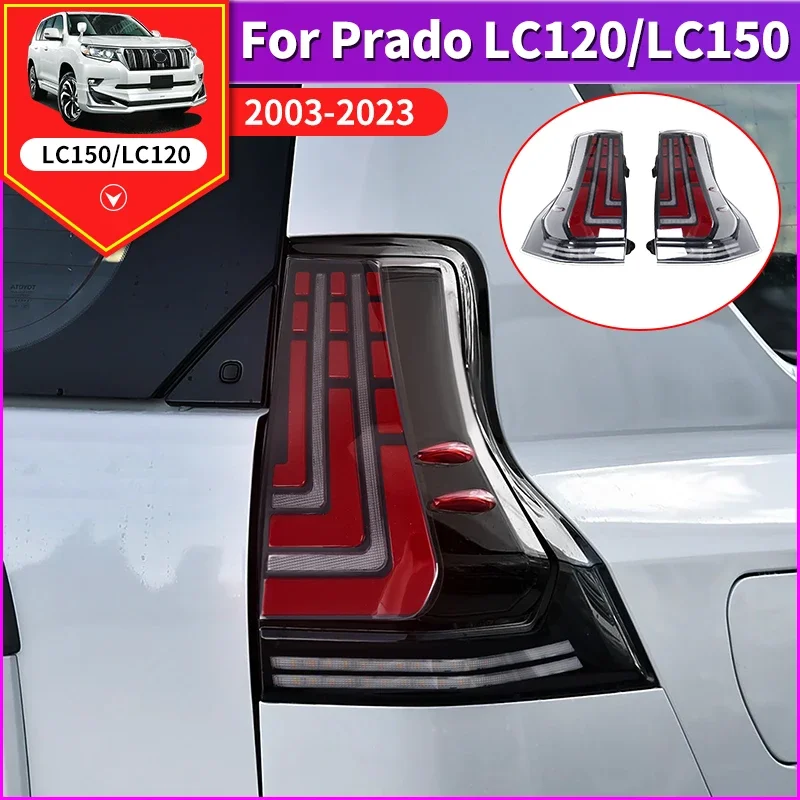 For Land Cruiser Prado LC120 150 Tail Light Assembly Flowing light turn signal Exterior Modification Accessories 2003 2010 2023