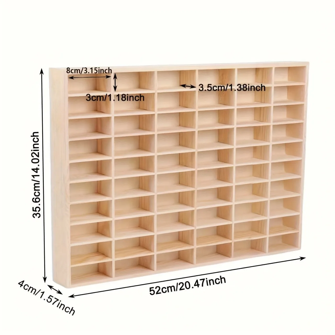 Wooden Multi-Grid Figure Storage Display Box, Multilayer Wall Showcase Cabinet, Figure Model Collection Exhibition Rack