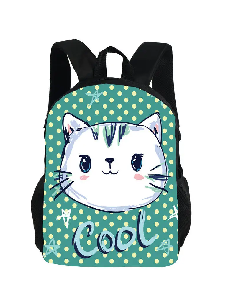 Niedlichen Cartoon Katze gedruckt Rucksack für Jungen Mädchen Schult asche große Kapazität Teenager Buch Taschen Frauen lässig Reisetasche Tages rucksäcke