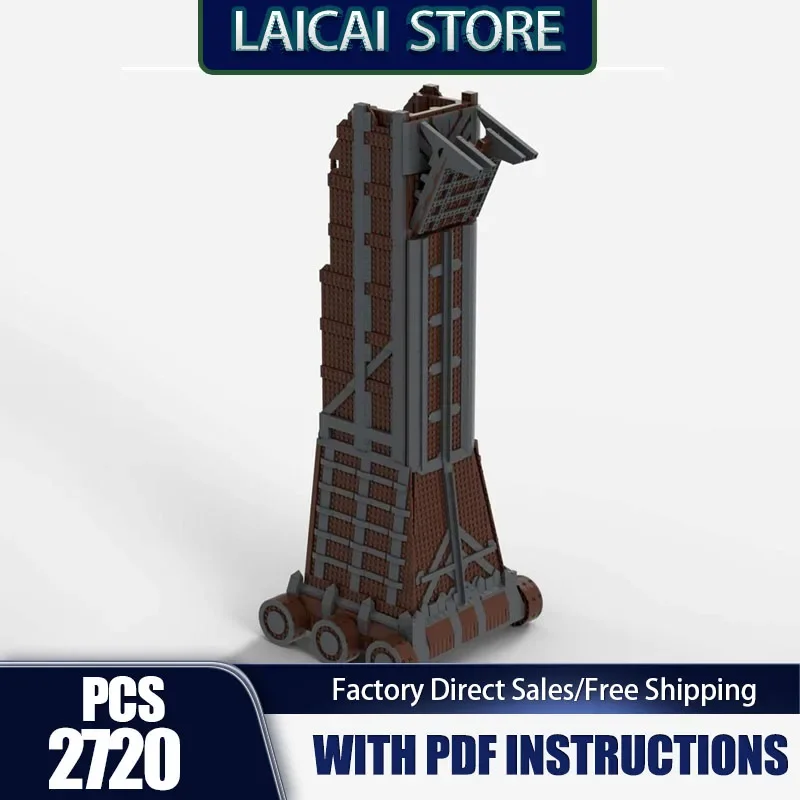 Popular Game Model Moc Building Bricks Siege Tower Model Technology Modular Blocks Gifts Christmas Toys DIY Sets Assembly