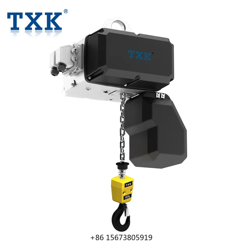 TXK European Model Single Girder Wire Rope Hoist 2000kg 2ton with Height Limit Switch Overload Limiter