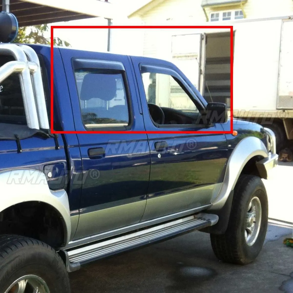 Defletores de vento para janela de carro, 4 unidades, coloridos para Nissan Navara D22 1997 1998 1999 2000 2001 2002 2003 2004 2005 2006 -2015