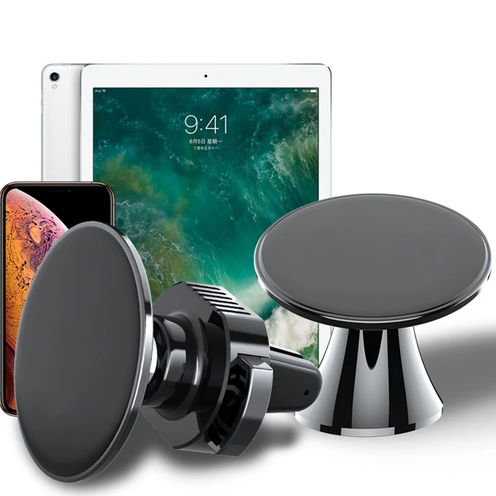 

Nano Suction Car Phone Holder Black Vent Mount with 360 Degree Rotation Firm Grip for GPS Navigation Hands Free Use in Vehicles