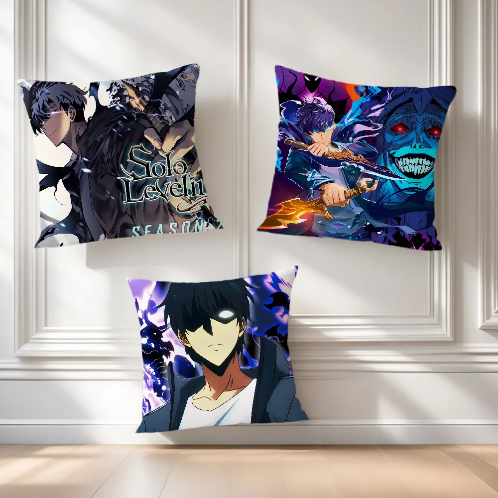 blood Hot soft Season2 Comfortable Pillow Case for Sofa Living Room Home office Decor Anime and Solo Leveling Protective  Covers