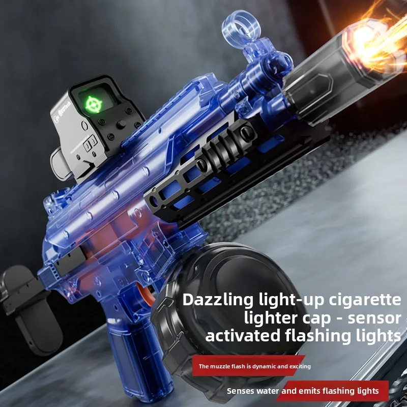 Electric MK6 Model Water Gun Toy Upgraded Two Batteries Automatic Water Pistol Spray Pistol Blaster Pool Toy for Boys Adult Gift