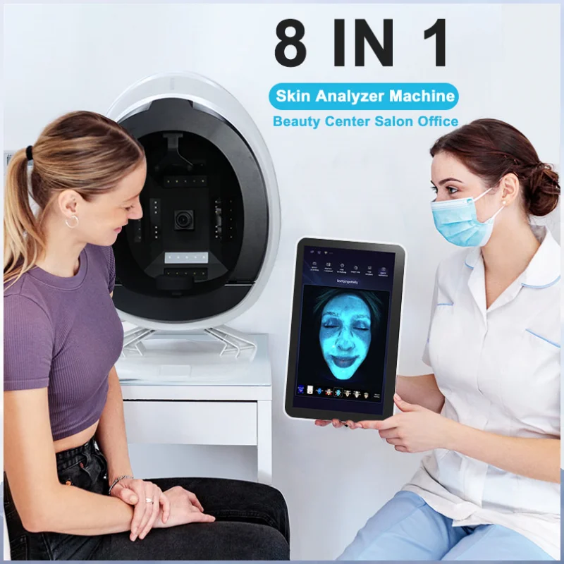 

3D сканер кожи, анализатор лица, монитор, волшебное зеркало, портативный детектор тестирования, анализ тестовой камеры для лица