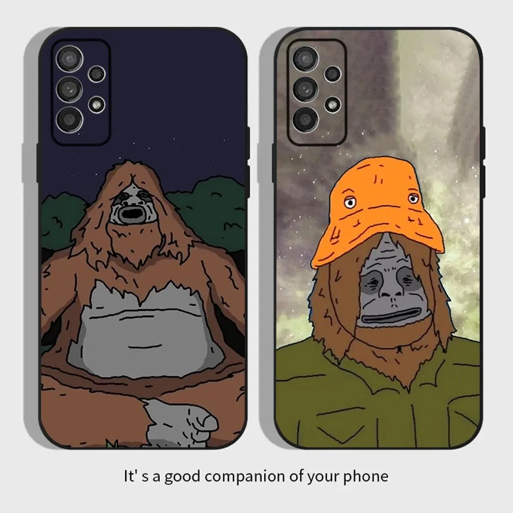 Sassy The S-Sasquatch Phone Case For Samsung Galaxy A13,A21s,A22,A31,A32,A52,A53,A71,A80,A91 Soft Black Cover