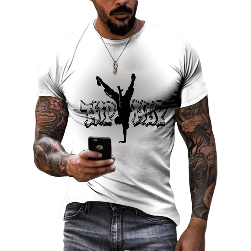 Summer New Hip Hop Funny graphic t shirts Men Fashion Casual Personality Printing Street Style Round Neck Short Sleeve Tees Tops